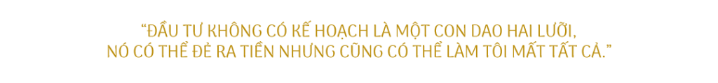 đầu tư không có kế hoạch là con dao hai lưỡi