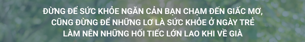 đừng để sức khỏe ngăn cản bạn thực hiện ước mơ