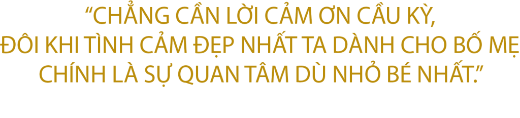 quan tâm đến bố mẹ từ những điều nhỏ nhặt nhất