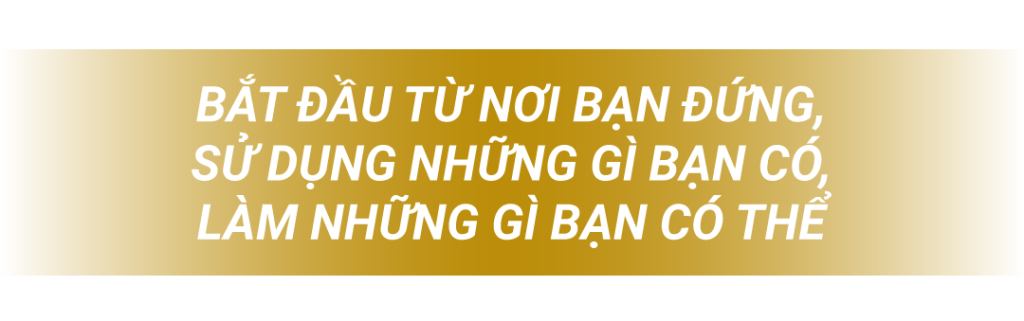 bắt đầu từ những cái bạn đang có