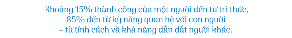 thành công đến từ tri thức và kỹ năng quan hệ