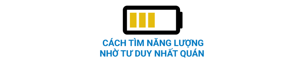 tìm lại năng lượng từ suy nghĩ nhất quán