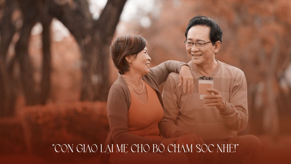 con giao mẹ lại cho bố chăm sóc